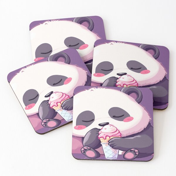Item preview, Panda eats ice cream designed and sold by Oldvan08.