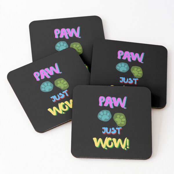 Item preview, Bold Paw Just Wow Funny Dog Lover Neon Design designed and sold by ExploreAura Studio.