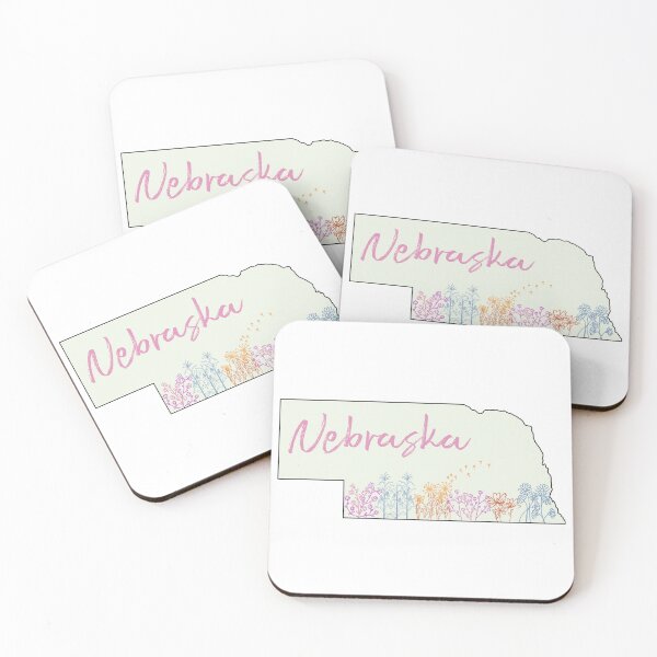 Item preview, Nebraska with Flowers designed and sold by parksmaddi.