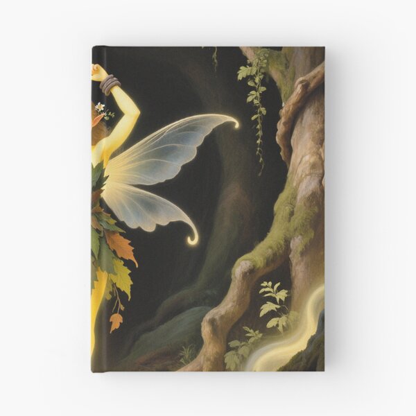 Item preview, Chained magical Fairy surrounded by evil goblins Fey Folk art designed and sold by Vintage Designs +.