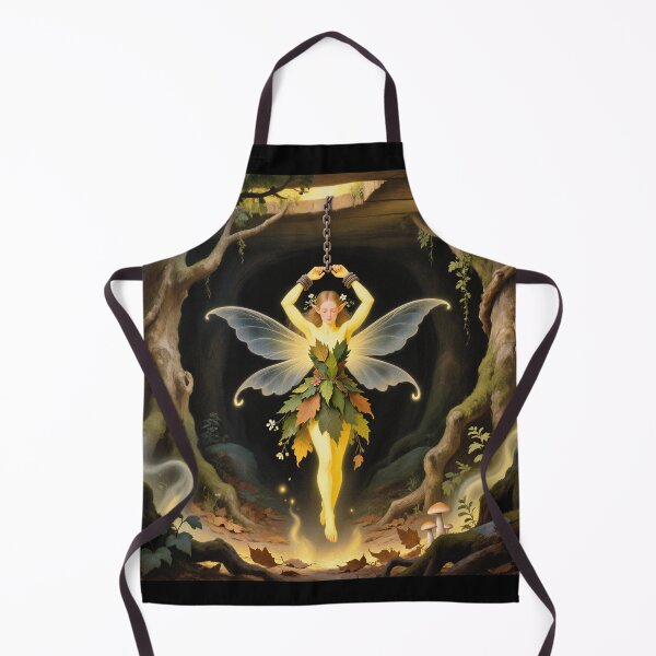 Item preview, Chained magical Fairy surrounded by evil goblins Fey Folk art designed and sold by Vintage Designs +.