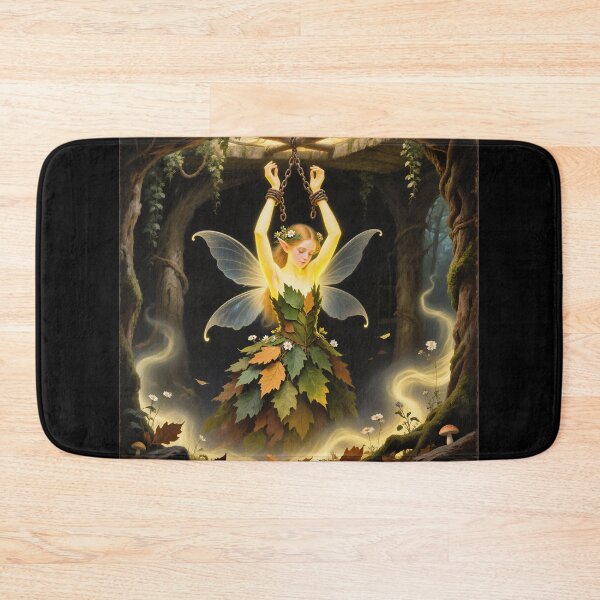 Item preview, Chained magical Fairy surrounded by evil goblins Fey Folk art designed and sold by Vintage Designs +.