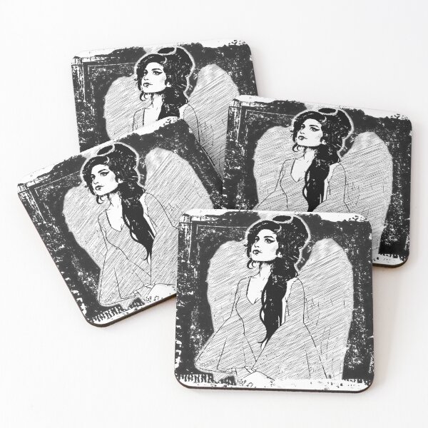 Artikelvorschau, Amy Winehouse Engelhafte Tributkunst entworfen und verkauft von Hen-C-Art.