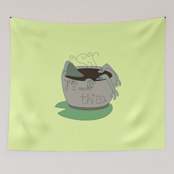 Item preview, Frog in Tea designed and sold by urlocalartfairy.