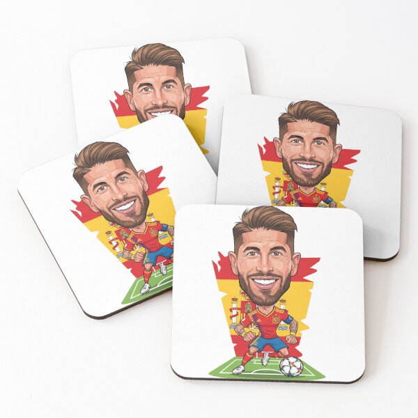 Item preview, Zabawna karykatura Sergio Ramos Hiszpański piłkarz  designed and sold by vectorlove.
