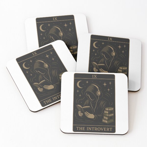 Item preview, The Introvert Tarot Card – Vintage Minimalist Illustration designed and sold by danzmaldz.
