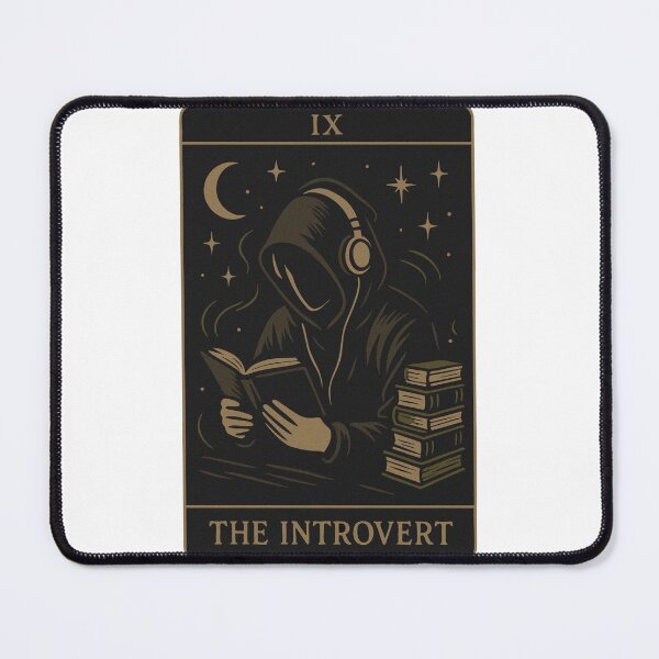 Item preview, The Introvert Tarot Card – Vintage Minimalist Illustration designed and sold by danzmaldz.