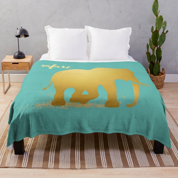 Item preview, Golden Elephant on Safari – Minimalist Elegance designed and sold by dotitoko.