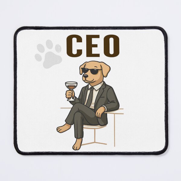 Item preview, C.E.O. Canine Executive Officer | Funny Dog Boss T-Shirt designed and sold by danzmaldz.
