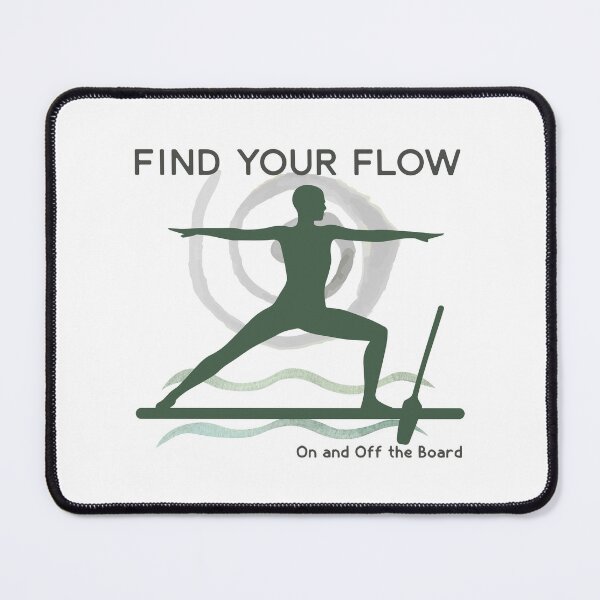 Item preview, Find Your Flow – Paddleboard Yoga Shirt for the Mindful Soul designed and sold by bobparduephoto.