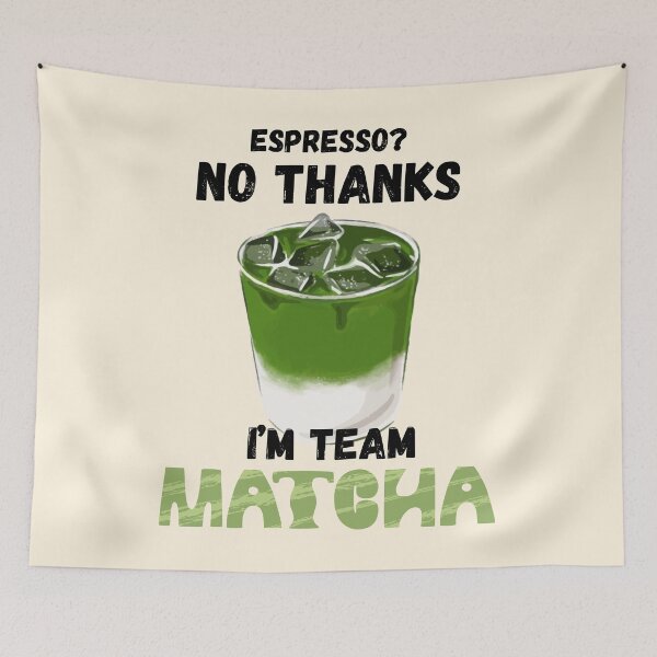 Item preview, Iced Matcha Latte – Aesthetic Green Tea Design designed and sold by RUNO LAB.