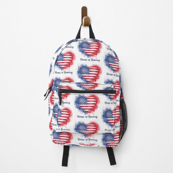Item preview, House of Bravery Watercolor Flag (1) designed and sold by InkoraLab.