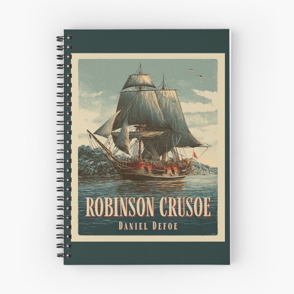 Item preview, A Vintage Poster of Robinson Crusoe - Daniel Defoe  designed and sold by GoodOldVintage.