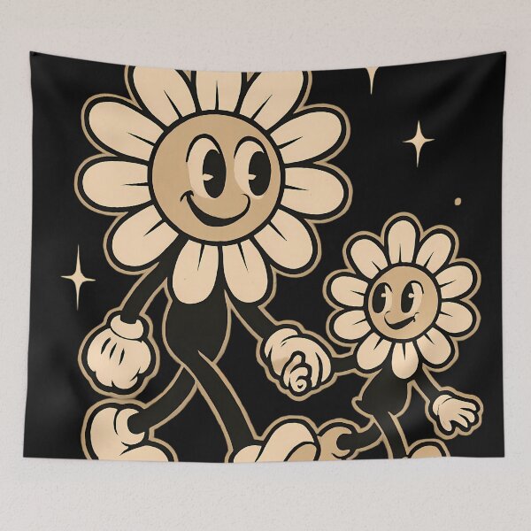 Item preview, Retro Daisy Duo designed and sold by Linework Studio.