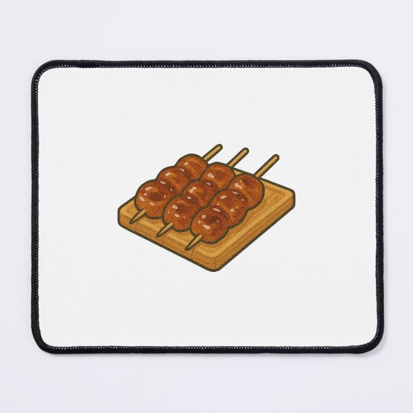 Item preview, Yakitori Grilled Chicken Skewers – Japanese Street Food Illustration designed and sold by Vendeloc.