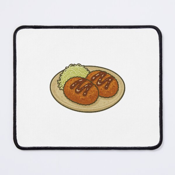 Item preview, Korokke Japanese Croquette Design – Comfort Food Art with Cabbage and Sauce designed and sold by Vendeloc.