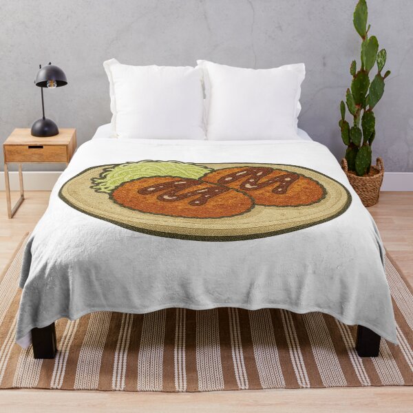 Item preview, Korokke Japanese Croquette Design – Comfort Food Art with Cabbage and Sauce designed and sold by Vendeloc.