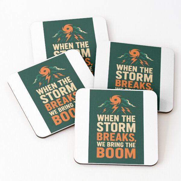 Item preview, College Poster: When the Storm Breaks, We Bring the Boom designed and sold by VarsityVibes.
