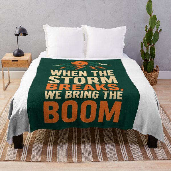 Item preview, College Poster: When the Storm Breaks, We Bring the Boom designed and sold by VarsityVibes.