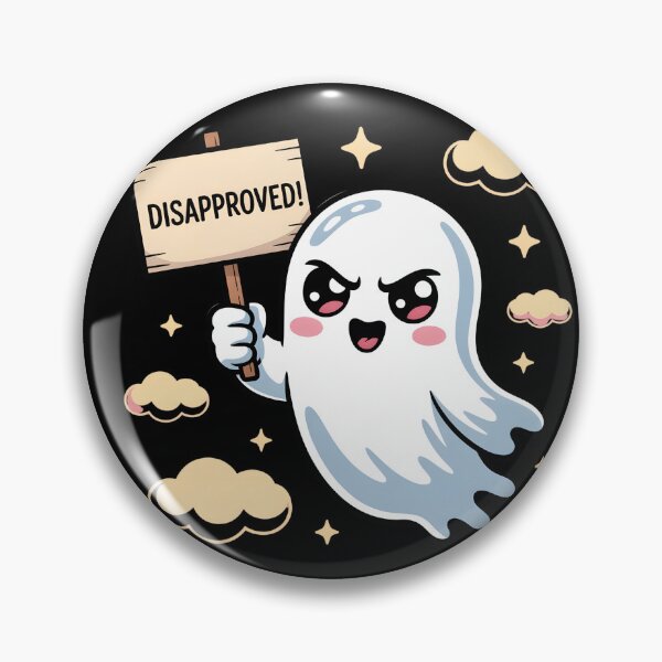 Item preview, Disapproving Ghost – Cute Spooky Mood designed and sold by DreamVibeShirt.