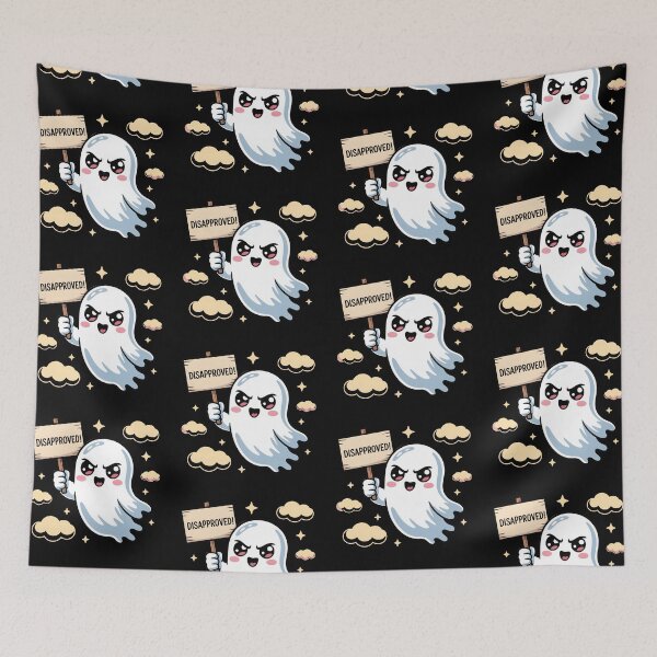 Item preview, Disapproving Ghost – Cute Spooky Mood designed and sold by DreamVibeShirt.