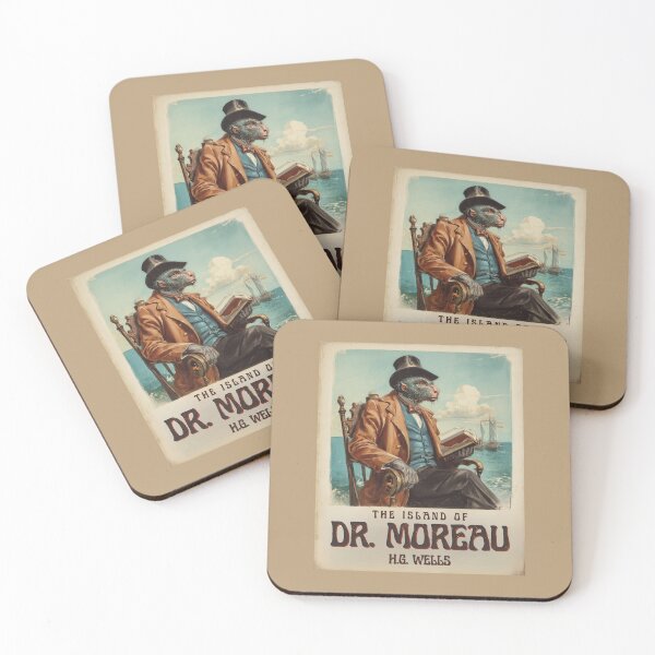 Item preview, A Vintage Poster of The Island of Dr. Moreau - H.G. Wells designed and sold by GoodOldVintage.