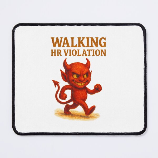 Item preview, Walking HR Violation – Mischievous Devil Art designed and sold by FBA.