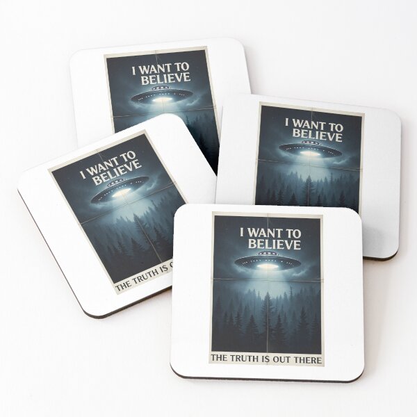 Item preview, The X-Files I Want To Believe UFO Poster - Mulder and Scully Fan Art designed and sold by Dark Side of The Merch.