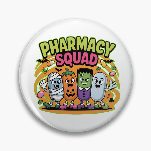 Item preview, Halloween Pharmacy Squad  Funny Spooky Pharmacist Design designed and sold by Nzgiftsandmore.