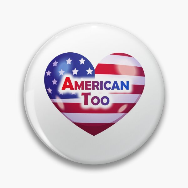 Item preview, American Too heart designed and sold by FeralFix.