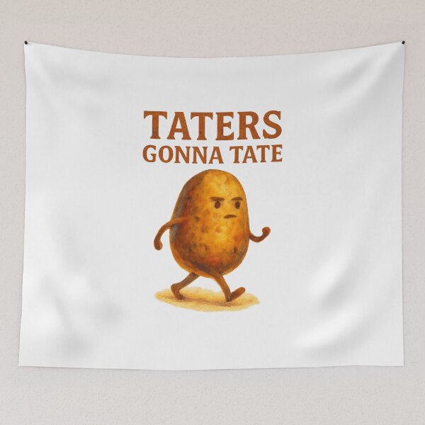 Item preview, Taters Gonna Tate – Confident Potato Art designed and sold by FBA.