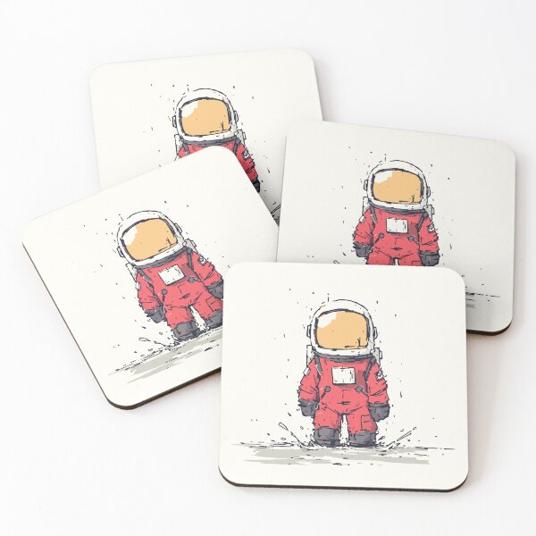 Item preview, Cute Cartoon Astronaut in Red Spacesuit designed and sold by Moss and Moon Studio.