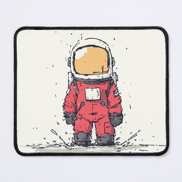 Item preview, Cute Cartoon Astronaut in Red Spacesuit designed and sold by Moss and Moon Studio.