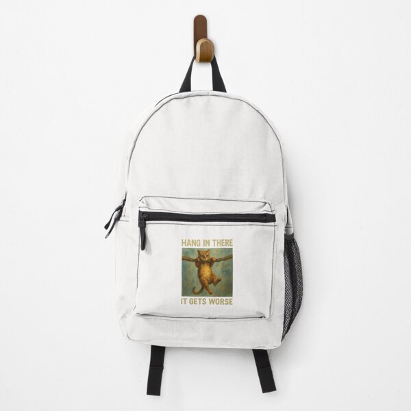 Item preview, Hang in There – It Gets Worse Cat Painting designed and sold by FBA.