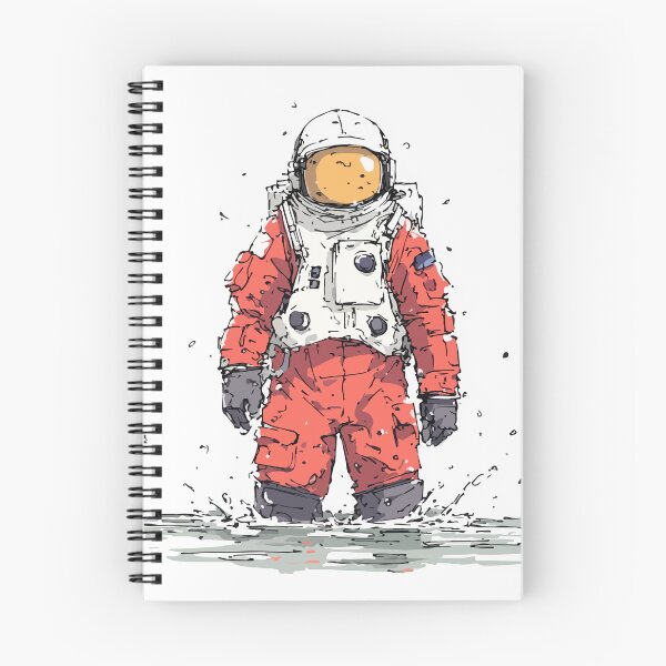 Item preview, Cute Cartoon Astronaut in Red Spacesuit designed and sold by Moss and Moon Studio.