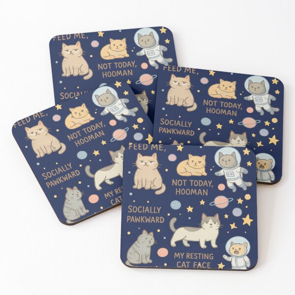 Item preview, Funny cat moods designed and sold by QCena.