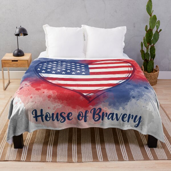 Item preview, House of Bravery Watercolor Flag (3) designed and sold by InkoraLab.