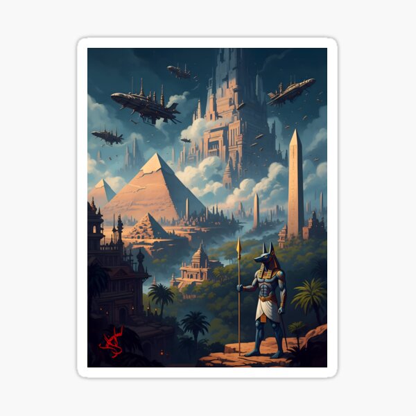 Item preview, Anubis and the Sky-City of Khemet - Scythianshead design  designed and sold by Scythianshead .