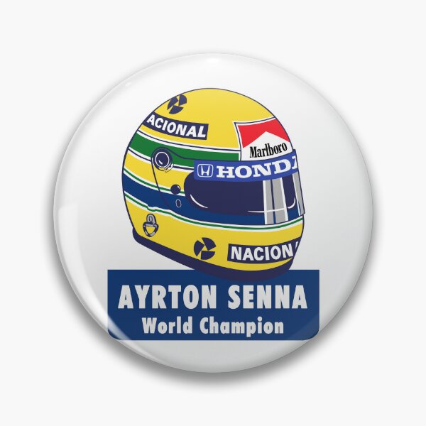 Item preview, Ayrton Senna F1 World Championship Retro Design designed and sold by Pit Wall Memorabilia.
