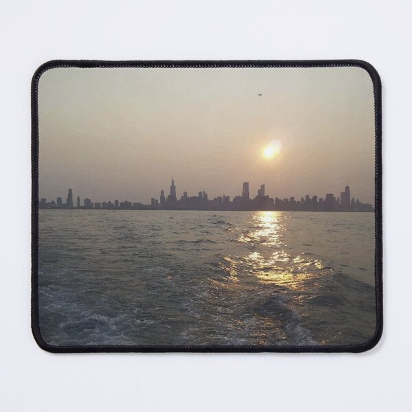 Item preview, Chicago Skyline – Minimal Painterly Cityscape from Lake Michigan designed and sold by ABBracher Design .