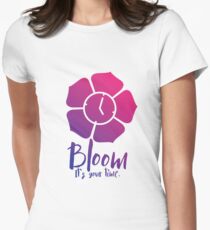 Bloom. It's Your Time. Women's Fitted T-Shirt