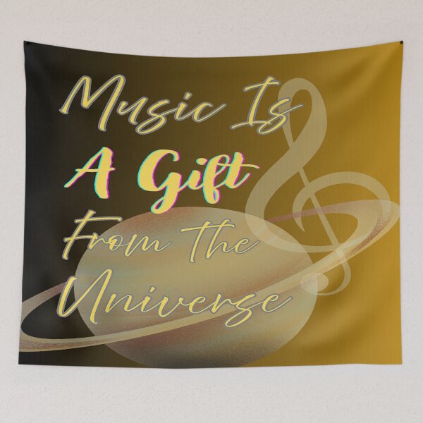 Item preview, Music Is A Gift From The Universe designed and sold by BrightrDayMusicArt.