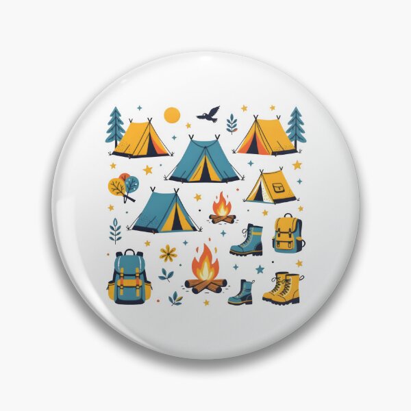 Item preview, CAMPING THEMED DOODLES designed and sold by KISHNAY-FASHION.