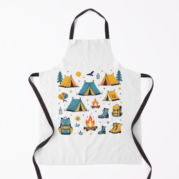 Item preview, CAMPING THEMED DOODLES designed and sold by KISHNAY-FASHION.