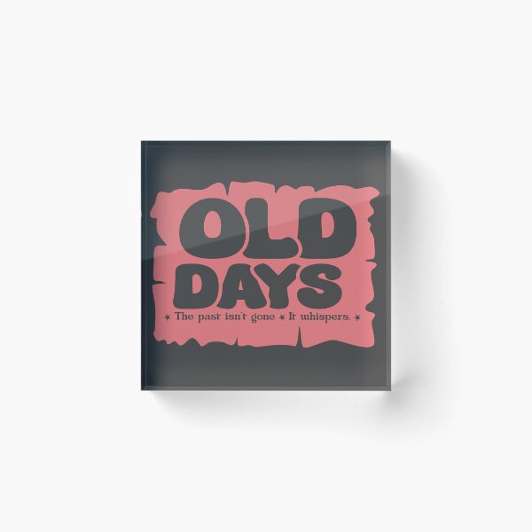 Item preview, Old Days Nostalgia Quote – Vintage Memory Whisper Typography Design designed and sold by ManyVersee.