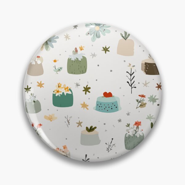 Item preview, Whimsical Mini Garden Cakes Pattern designed and sold by Moss and Moon Studio.