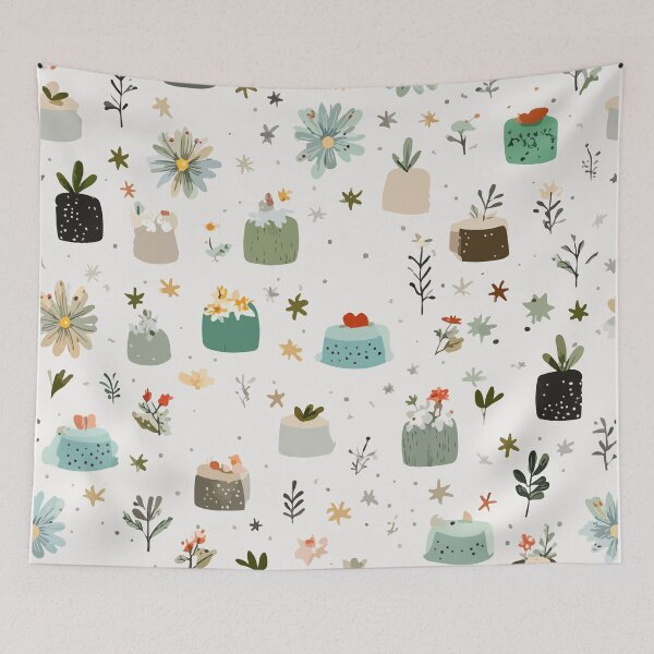 Item preview, Whimsical Mini Garden Cakes Pattern designed and sold by Moss and Moon Studio.