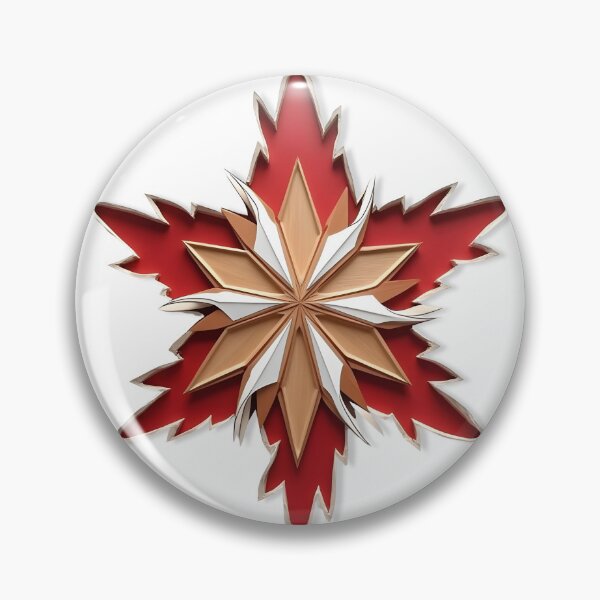 Item preview, Woodland Geometric Christmas Snowflake designed and sold by ShadowAndSlate.