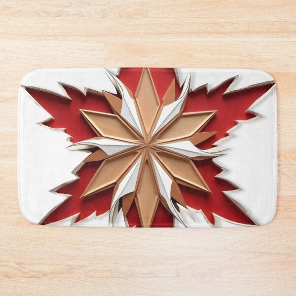 Item preview, Woodland Geometric Christmas Snowflake designed and sold by ShadowAndSlate.