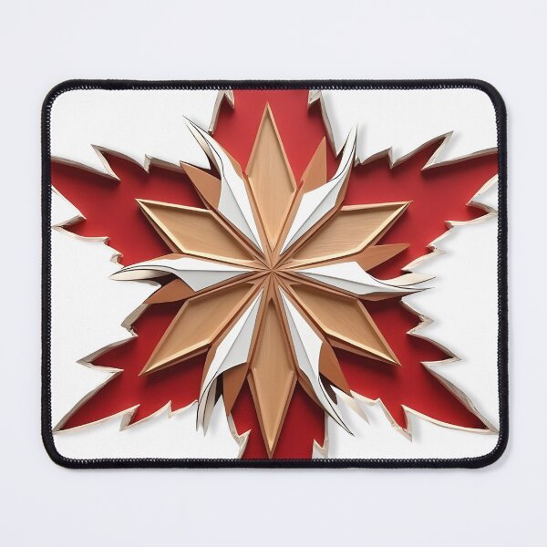 Item preview, Woodland Geometric Christmas Snowflake designed and sold by ShadowAndSlate.